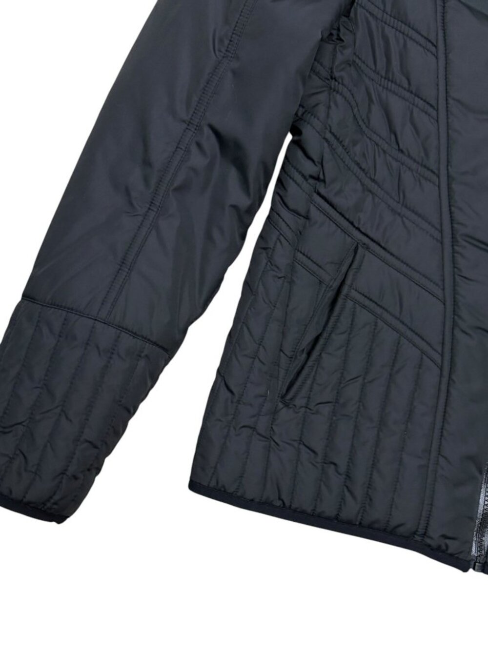 FOX RACING Puffer Jacket Black Winter Light Parka Coat Womens Medium - Picture 5 of 5